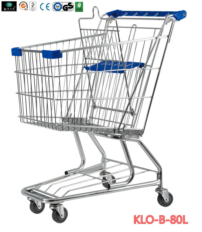 American Style Elderly / Disabled Shopping Trolley , Metal Supermarket