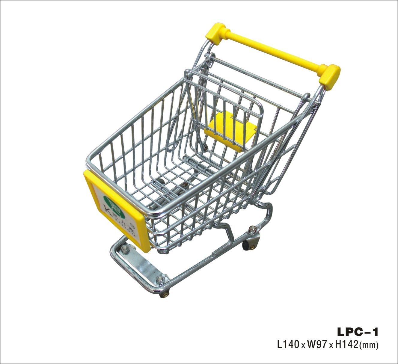Metal Retail Shop Equipment / Mini Supermarket Shopping Trolley With