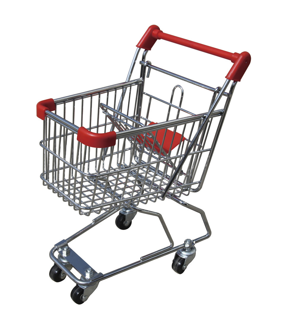 5L Low Carbon Steel Wire Retail Shop Equipment / Metal Shopping Carts