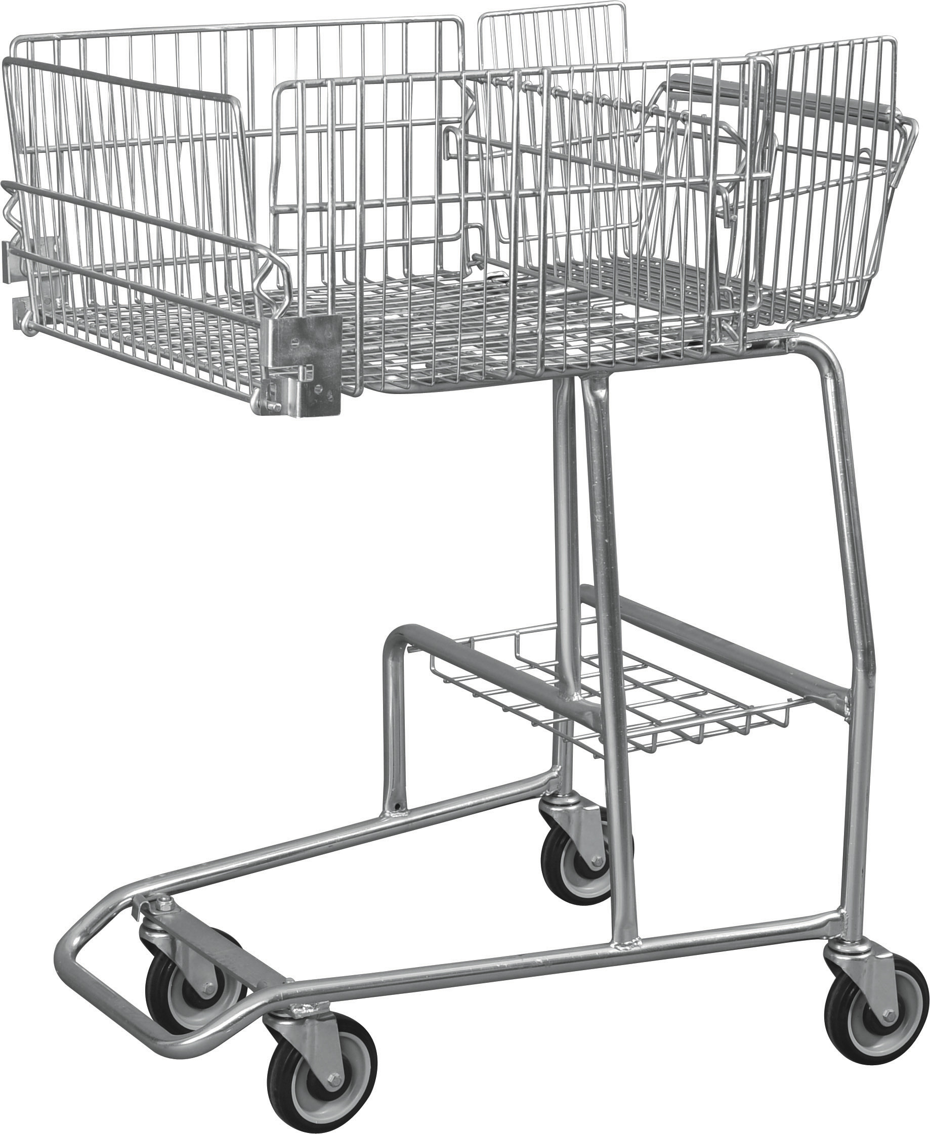 Low Carbon Steel Wire Basket Disabled Shopping Trolley For Old