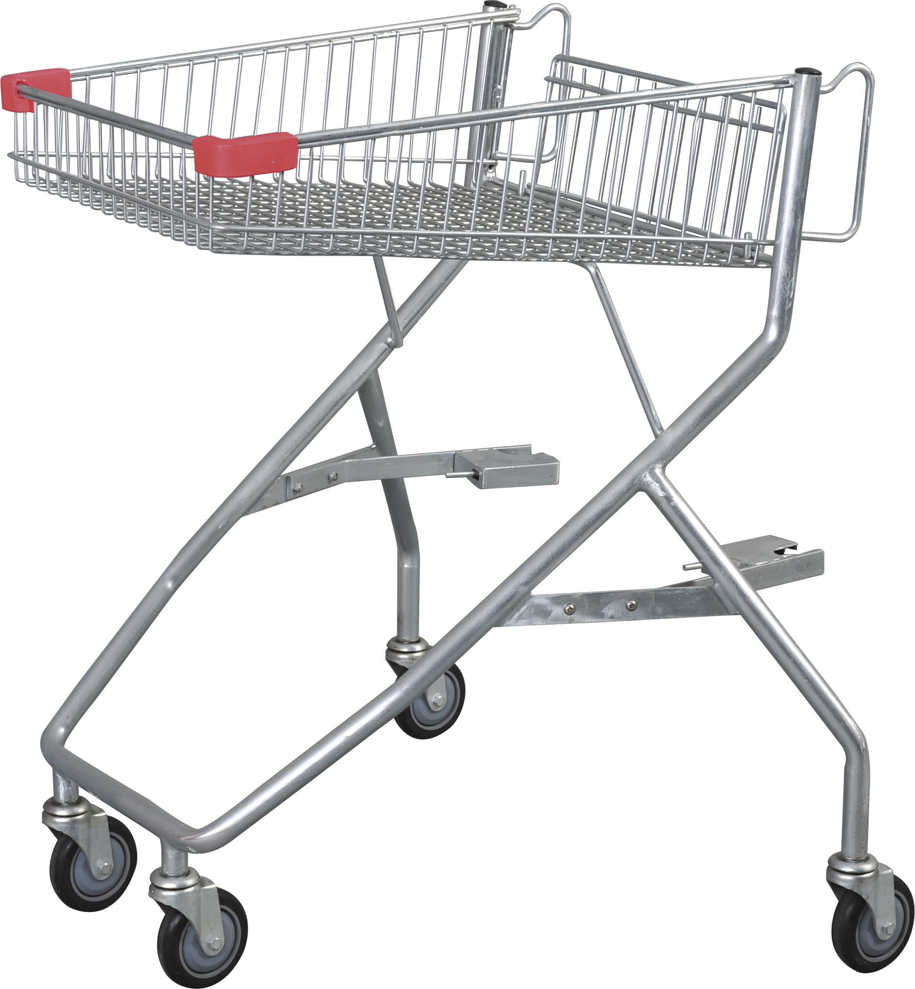 80L 120L Lower Metal Basket Disabled Shopping Trolley For Wheel Chairs