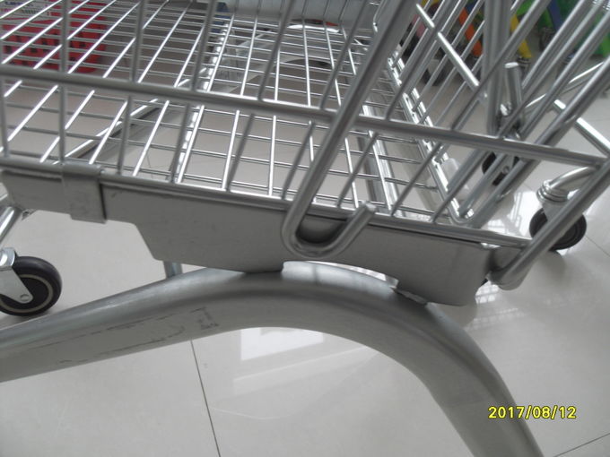 Anti UV Plastic Parts  Supermarket Shopping Trolley 100L Shopping Cart Wheels