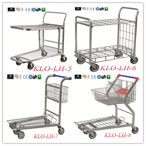 European Style Disabled Supermarket Shopping Trolley Cart With Baby Seat