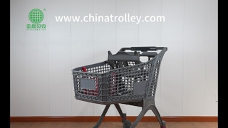 Draagbaar gebruik Alle plastic opvouwbare trolley voor winkelmarkt