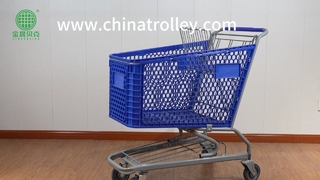 Goede kwaliteit plastic winkelwagentje Plastic winkelwagentjes voor supermarkt