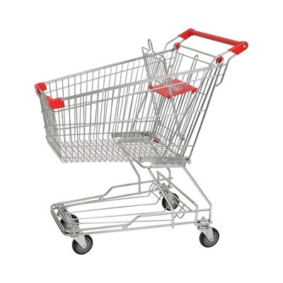 Beli 125L Seng dengan Trolley Belanja Logam Epoxy Asian Series Supermerket online manufacture