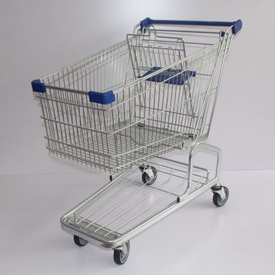 Beli 180L Shopping Cart hot selling heavy loading duty Shopping Mall Greman Series Supermarket Troli belanja logam online manufacture