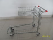 China Low Carbon Steel Warehouse Cargo Trolley / Moving Trolley 20.5kg Weight 1245x535x935mm company