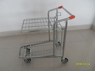 China Store Supermarket Warehouse Trolley With Handle Logo Printing company
