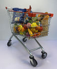 150L Large Capacity Foldable Metal Shopping Trolley With Child Seat