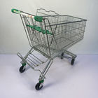 Metal General 180L Store Shopping Cart CE Certificate Foldable Steel Shopping Cart