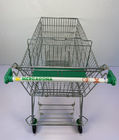 Metal General 180L Store Shopping Cart CE Certificate Foldable Steel Shopping Cart