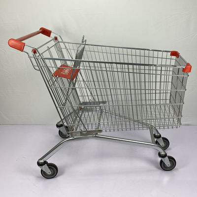 Mua Xe đẩy siêu thị dung tích lớn Xe đẩy tay phong cách châu Âu 240L cho gia đình mua sắm Giỏ kim loại có ghế ngồi cho trẻ em online manufacture