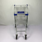 Supermarket 125L Lightweight Shopping Trolley Cart With TPR Wheels