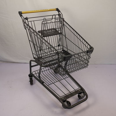 購入 TPRの車輪が付いている灰色60Lのスーパーマーケットのショッピング トロリー小売店チェーンの店の買物車 online manufacture