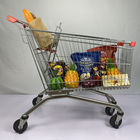 European Type 210L Large Shopping Cart Warehouse Q195 Steel Shopping Trolley Elevators Available