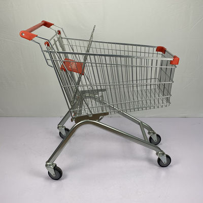 satın al CE 125L Avrupa Büyük Alışveriş Sepeti 110kgs Yükleme Kapasitesi Metal Alışveriş Arabası online manufacture