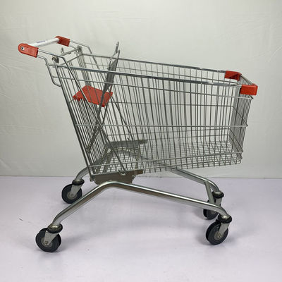 購入 カスタマイズされるヨーロッパ式 	食料品の買い物のトロリー150L金属のスーパーマーケットのトロリー粉のコーティング online manufacture