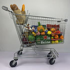 Grey 240L Supermarket Grocery Cart Australian Supermarket Metal Shopping Trolley