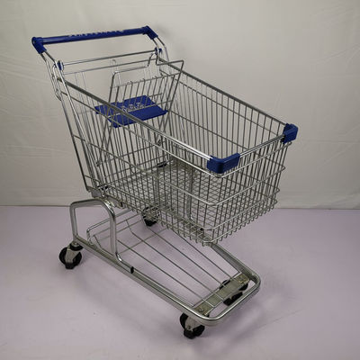 kaufen Supermarkt-Metalllaufkatzen-Pulver-Beschichtungs-Lager-Einkaufslaufkatze der regelmäßigen Größen-125L online manufacture