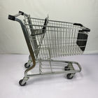 Customizable Logo Steel Shopping Cart 125L Supermarket Shopping Trolley Cart