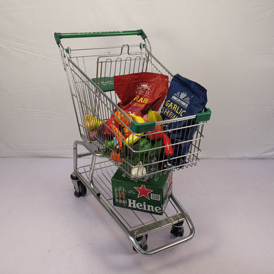 acheter caddie américain de magasin à succursales multiples de caddie d'acier du style 100L avec des roues d'ascenseur online manufacture