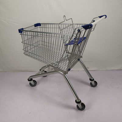 comprare carrello ricoprente del supermercato del carrello di acquisto del metallo della polvere dello zinco 125L online manufacture