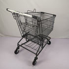 150L American Style Supermarket Shopping Trolley PU Wheel Grocery Trolly Cart