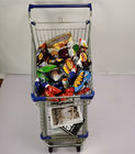 Double Layer Shopping Basket Trolley Zinc Powder Coated Supermarket Shopping Cart