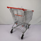 American 210L Warehouse Shopping Trolley Carbon Steel Super Large Shopping Cart