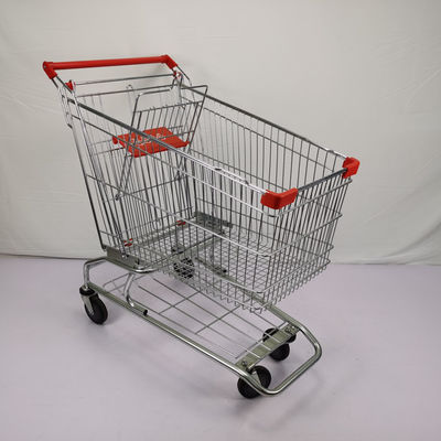 kupować 210L Big Basket Supermarket Wózek na kółkach Możliwość dostosowania za pomocą 5-calowego kółka TPU / TPR online manufacture