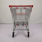 210L Big Basket Supermarket Trolley Cart Customizable With 5" TPU / TPR Caster