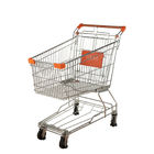 Asia Style Best-Selling Supermarket shopping Trolley 125L Large Capacity Metal Mesh Cage Powder Coating