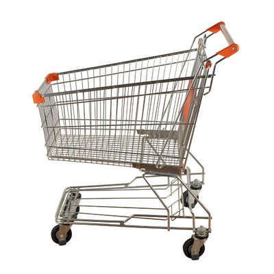 Mua Xe đẩy mua sắm siêu thị bán chạy nhất theo phong cách châu Á 125L Dung tích lớn Lồng lưới kim loại sơn tĩnh điện online manufacture
