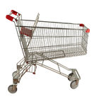 Russian Style Metal Grocery Cart Trolley 110kgs Loading Capacity With Beer Rack