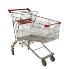 Russian Style Metal Grocery Cart Trolley 110kgs Loading Capacity With Beer Rack