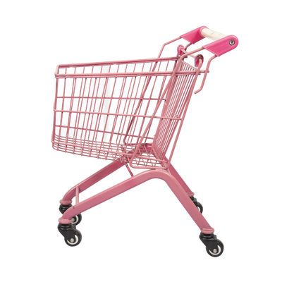 kaufen Rosa 20L Supermarkt Mini Kids Shopping Carts Toy asphaltieren die Einkaufslaufkatze der Kinder online manufacture