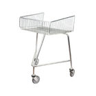 Disabled Trolley Shallow Shopping Trolley With Escalator Wheels Push Along Galvanized