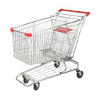 Galvanized Metal Net Basket Supermarket Shopping Cart 210L Super Large Capacity