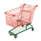 Steel Mesh Supermarket Grocery Cart 150kgs Load Capacity