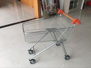 China Zinc Plated clear coating Steel UK Shopping Cart 100L / Low Carbon company