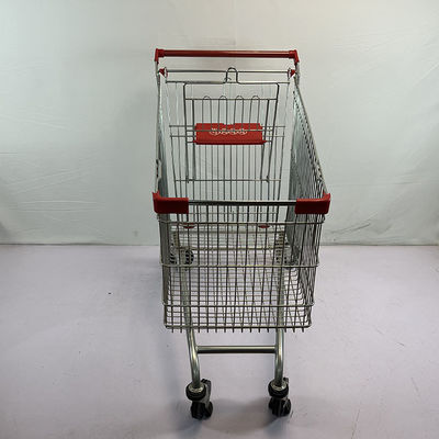 180L General store Galvanized European Market Supermarket Shopping Trolley