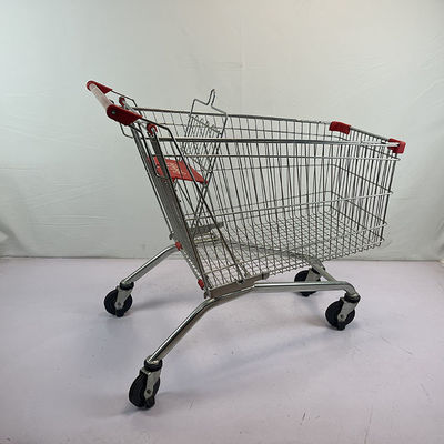 180L General store Galvanized European Market Supermarket Shopping Trolley