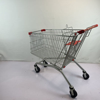 180L General store Galvanized European Market Supermarket Shopping Trolley