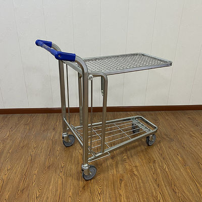 Transport Housekeeping Trolleys Tally Of Cargo Lightweight Folding Heavy Duty Warehouse Trolley