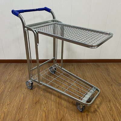 Transport Housekeeping Trolleys Tally Of Cargo Lightweight Folding Heavy Duty Warehouse Trolley