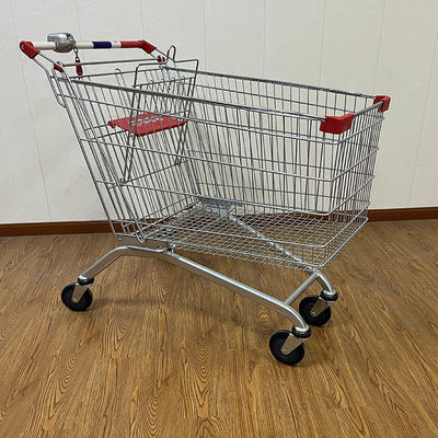 240L Convenience Store Galvanized European Market Supermarket Shopping Trolley