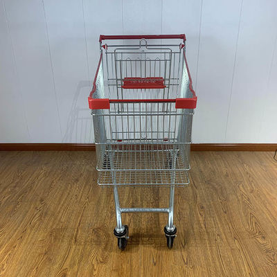 210L Variety Store CE Certificate Elevator Wheel Steel Shopping Cart