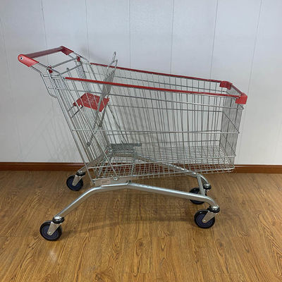 210L Variety Store CE Certificate Elevator Wheel Steel Shopping Cart
