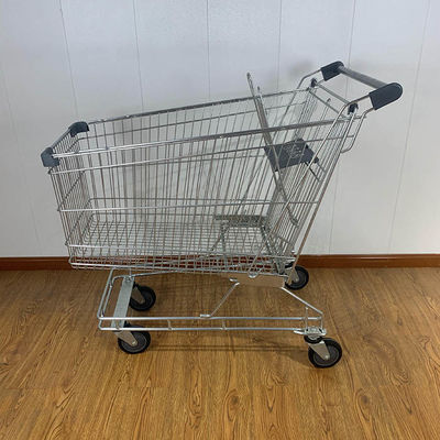 240L Australian Style General Purpose Supermarket Trolley With Grey Plastic Parts